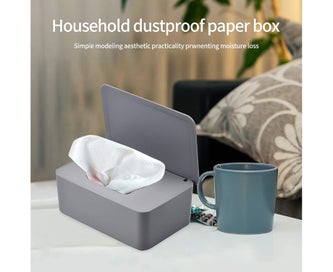 Listing 3 of 5 for Baby Wipe Box, Wet Tissue Box, Wipes Dispenser Box Holder for Home Office W