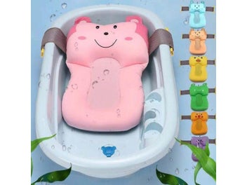Listing 3 of 10 for 1pc Portable Baby Non-Slip Bath Tub NewBorn Air Cushion Bed/Chair/Shelf Baby