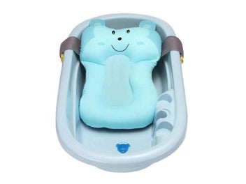 Listing 7 of 10 for 1pc Portable Baby Non-Slip Bath Tub NewBorn Air Cushion Bed/Chair/Shelf Baby