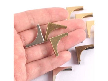 Listing 6 of 10 for 50pcs Metal Photo Corner Protectors For Books/Folders