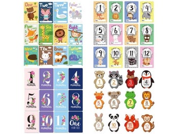 Listing 4 of 10 for 12 Pcs Month Sticker Baby Photography Milestone Memorial Monthly Newborn Kids