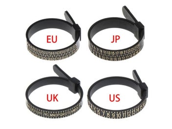 Listing 4 of 10 for Ring Sizer Measure UK/US Official British/American Finger Measure Gauge Men And