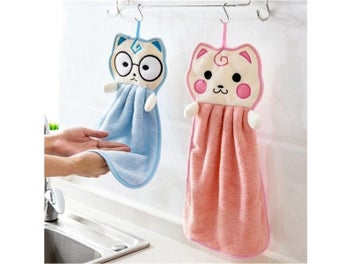 Listing 5 of 10 for Cute Cartoon Thickened Kitchen Hanging Water Towel