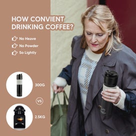 Listing 4 of 10 for ICafilas Portable French Press Coffee Maker Insulated Travel Mug Premium Group