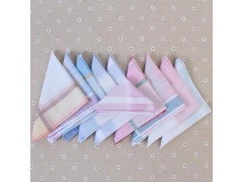 Listing 6 of 10 for 12Pcs Multicolor Plaid Stripe Men Pocket Squares Business Chest Towel Pocket