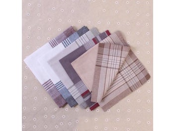 Listing 7 of 10 for 12Pcs Multicolor Plaid Stripe Men Pocket Squares Business Chest Towel Pocket