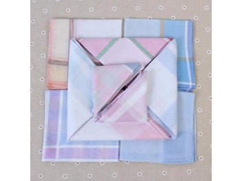 Listing 8 of 10 for 12Pcs Multicolor Plaid Stripe Men Pocket Squares Business Chest Towel Pocket