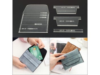 Listing 3 of 8 for 1set Laser Cut Acrylic Template For DIY Handmade Wallet/Card Bag Sewing Pattern