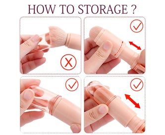 Listing 4 of 6 for Small Makeup Brush Set Pink4 inPortable Travel Lip Brush, Highlight B