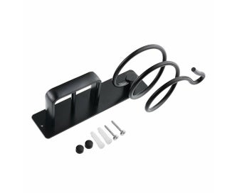 Listing 3 of 5 for Wall Mounted Hair Dryer Holder Rack Bathroom Hair Straightener Shelf Storag