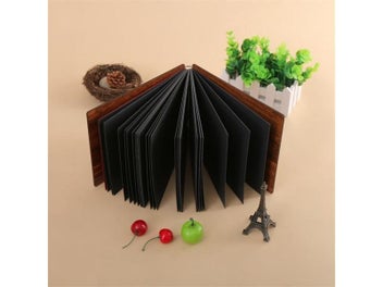 Listing 7 of 10 for 8 Inch Wood Covered Handmade Loose-leaf Baby/Wedding Memorial Photo Album