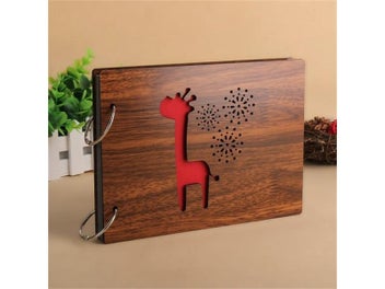 Listing 1 of 10 for 8 Inch Wood Covered Handmade Loose-leaf Baby/Wedding Memorial Photo Album