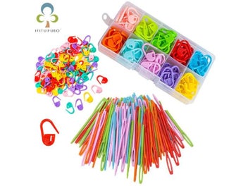Listing 3 of 10 for Hot Sell Mix Color Knitting Crochet Needle Clip Sewing Needles Hook