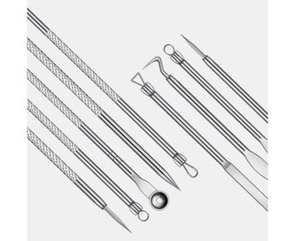 Listing 2 of 9 for 9 Pcs Acne Remover Tool Set Stainless Steel Double-Head Acne Needles Remove