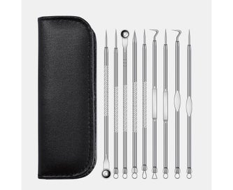 Listing 5 of 9 for 9 Pcs Acne Remover Tool Set Stainless Steel Double-Head Acne Needles Remove