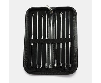 Listing 6 of 9 for 9 Pcs Acne Remover Tool Set Stainless Steel Double-Head Acne Needles Remove