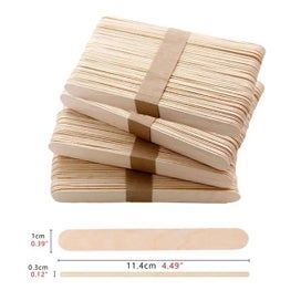 Listing 3 of 8 for 50pcs Pure Natural Wooden Popsicle Sticks For Hand Crafts