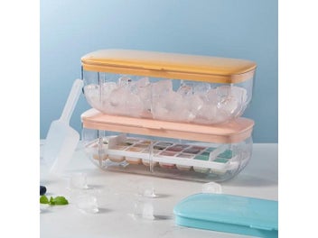 Listing 3 of 10 for Ice Cube Tray Maker Box Mould With Container Shovel