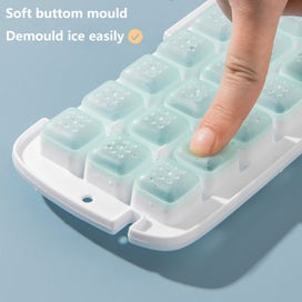 Listing 7 of 10 for Ice Cube Tray Maker Box Mould With Container Shovel