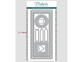 Listing 3 of 7 for Metal Cutting Dies Slimline Scrapbooking Stencil Cut Die For DIY Card Crafts
