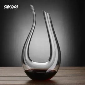 Listing 3 of 10 for 1500ML Crystal U-shaped Harp Swan Decanter Wine Set