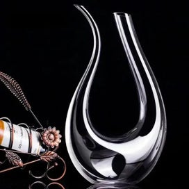 Listing 4 of 10 for 1500ML Crystal U-shaped Harp Swan Decanter Wine Set