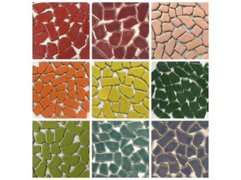 Listing 4 of 10 for 100g 50 Mixed Color DIY Ceramic Mosaic Tiles For Wall Crafts