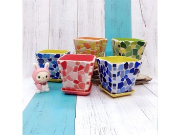 Listing 5 of 10 for 100g 50 Mixed Color DIY Ceramic Mosaic Tiles For Wall Crafts