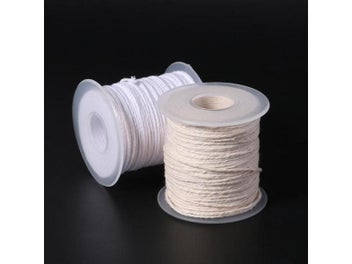 Listing 4 of 10 for 1Roll 200Feet 61Meter White Candle Wick Cotton Candle Woven Wick For DIY Candle