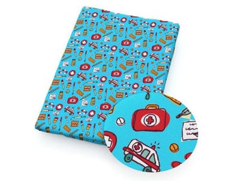 Listing 4 of 10 for Polyester Cotton Fabric 4 Ways Stretch For Sewing Doll Dress DIY Supplies