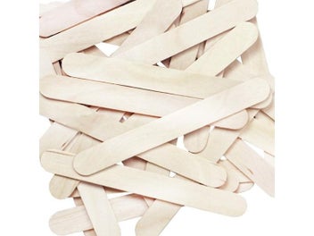 Listing 7 of 10 for 50Pcs Natural Wooden Ice Cream Sticks Colorful Wood Stick For Kids DIY
