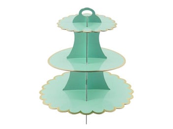 Listing 4 of 10 for 3-Layer Paper Bronzing Cake Stand Birthday Party Wedding Cake Decoration DIY
