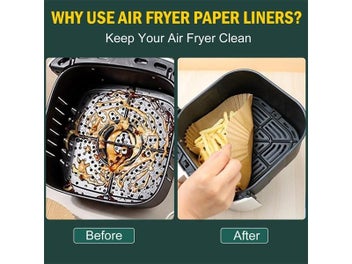 Listing 5 of 10 for 50/100Pcs Air Fryer Disposable Baking Paper Liner Oil-proof Paper Tray