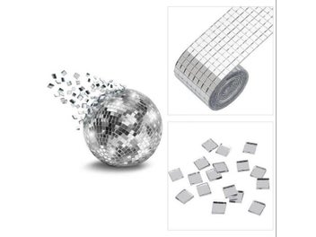 Listing 8 of 10 for 1Roll Self-adhesive Mini Square 5/10mm Acrylic Mirror Mosaic Tiles For Diy