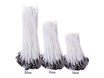 Listing 3 of 10 for Candle Wicks Soy Wax Core Woven Cotton Core For DIY Kerosene Lamp Wax Line Wood