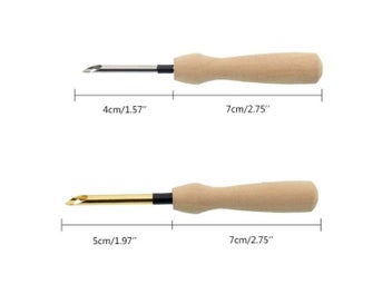 Listing 8 of 10 for Knitting Embroidery Pen Weaving Felting Craft Punch Needle Threader Wooden