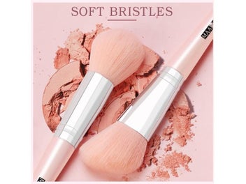 Listing 4 of 10 for MAANGE Makeup Brushes Pro Pink Brush Set Powder EyeShadow Blending Eyeliner