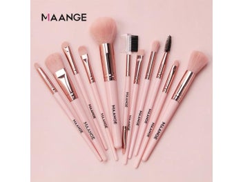 Listing 8 of 10 for MAANGE Makeup Brushes Pro Pink Brush Set Powder EyeShadow Blending Eyeliner