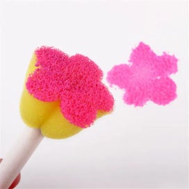 Listing 7 of 10 for Kids Drawing Toys Kits DIY Sponge Painting Brush Sponge Stamp Stencil Seals