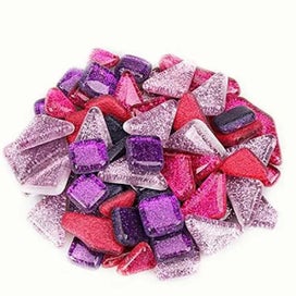 Listing 7 of 10 for 50PCS Diy Irregular Glass Mosaic Stones Mosaic Glass Pebbles Crafts Material