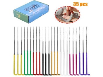 Listing 3 of 9 for 35PCS 4 Types Needle Felting Kit With Felting Needles Wool Felt