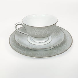 Listing 3 of 8 for NORITAKE CHINA - 'Damask' Trio Tea Set