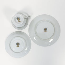 Listing 5 of 8 for NORITAKE CHINA - 'Damask' Trio Tea Set