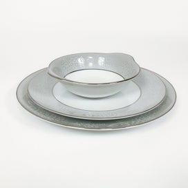 Listing 3 of 11 for NORITAKE CHINA - 'Damask' China Trio Dinnerware set