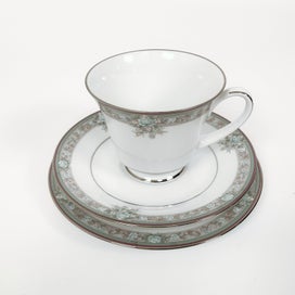 Listing 1 of 10 for Noritake - 'Lunceford' Legendary Collection Trio Tea Set