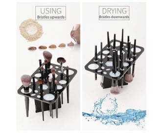 Listing 5 of 5 for Makeup Brushes Drying Rack, Brushes Dryer, Collapsible 28 Slot Acrylic Brus