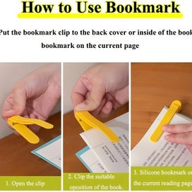 Listing 4 of 7 for NEW 3pcs Silicone Automatic Bookmarks, Book Reading Gifts Cute Book Accessory