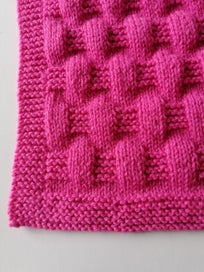 Listing 2 of 4 for Hand knitted baby blanket