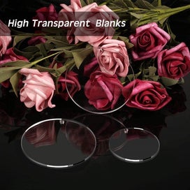 Listing 7 of 9 for Acrylic Circle Discs Keychain Blanks Vinyl Making Kit