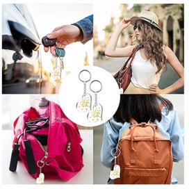 Listing 3 of 7 for Acrylic Heart Discs Keychain Blanks Vinyl Making Kit